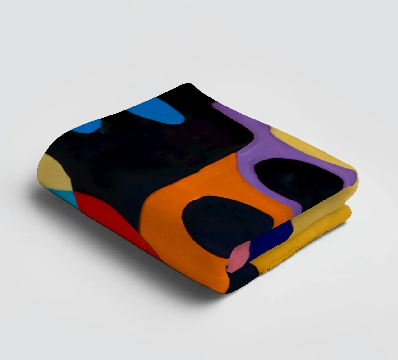 Abstracte kleurensymfonie badhanddoek van Monarco Virtuoso