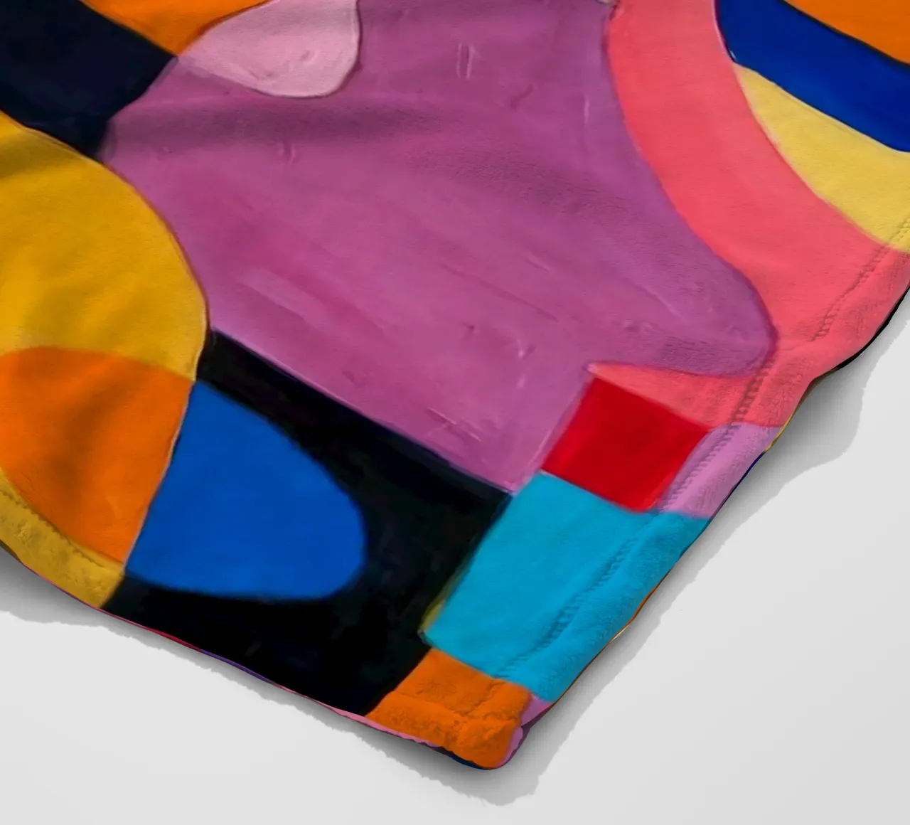 Abstracte kleurensymfonie fleecedeken van Monarco Virtuoso