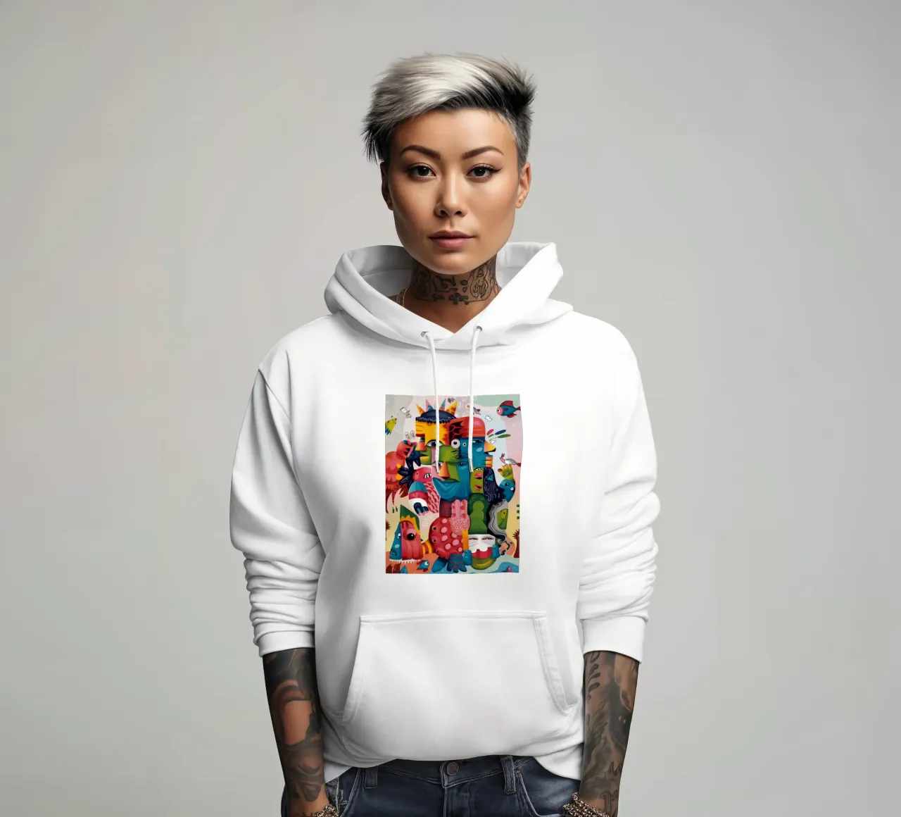 Surreal Faces Harmony hoodie by Monarco Virtuoso