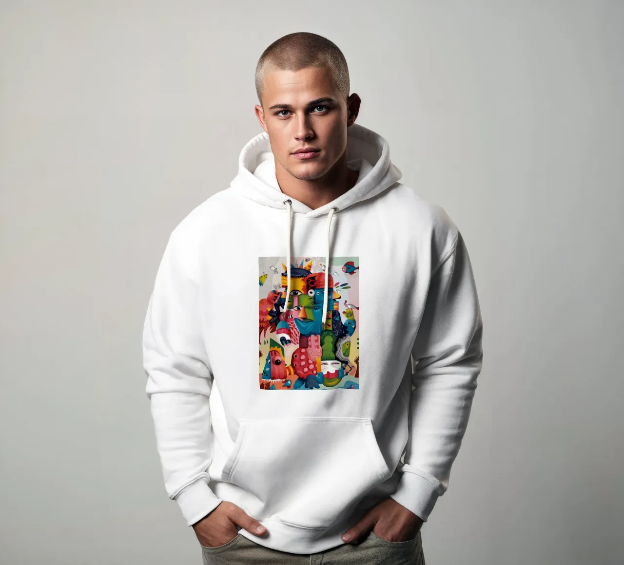 Surreal Faces Harmony hoodie by Monarco Virtuoso