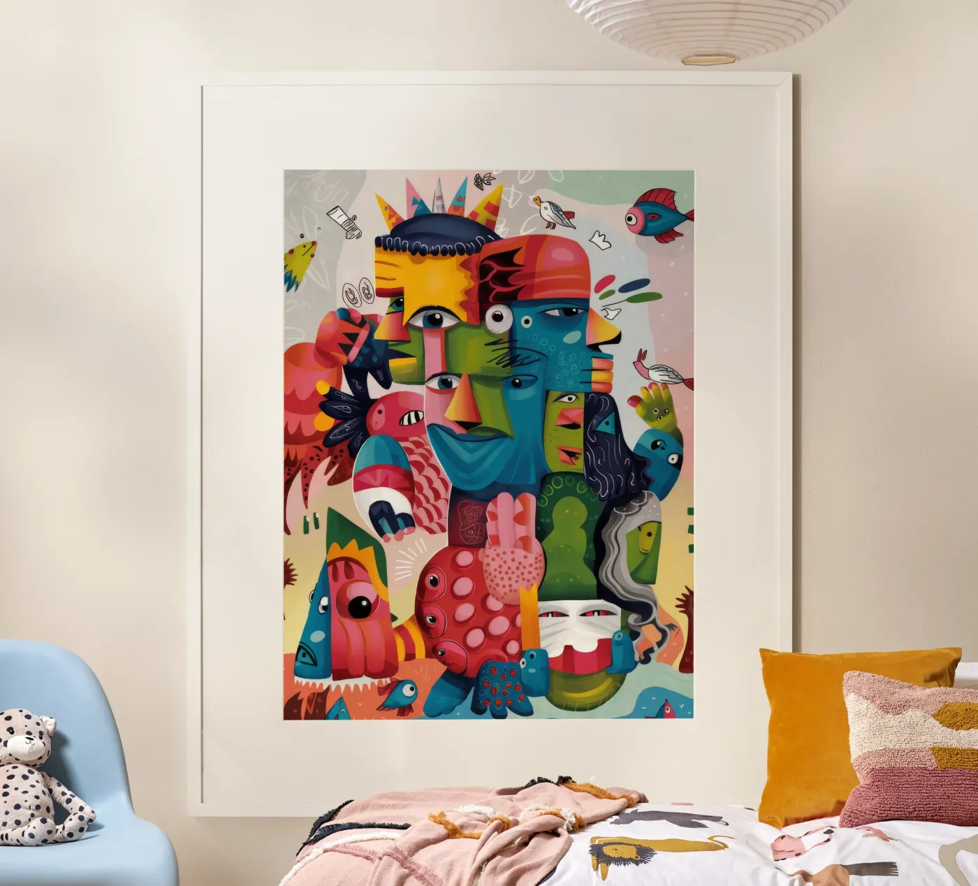 Surreal Faces Harmony poster by Monarco Virtuoso