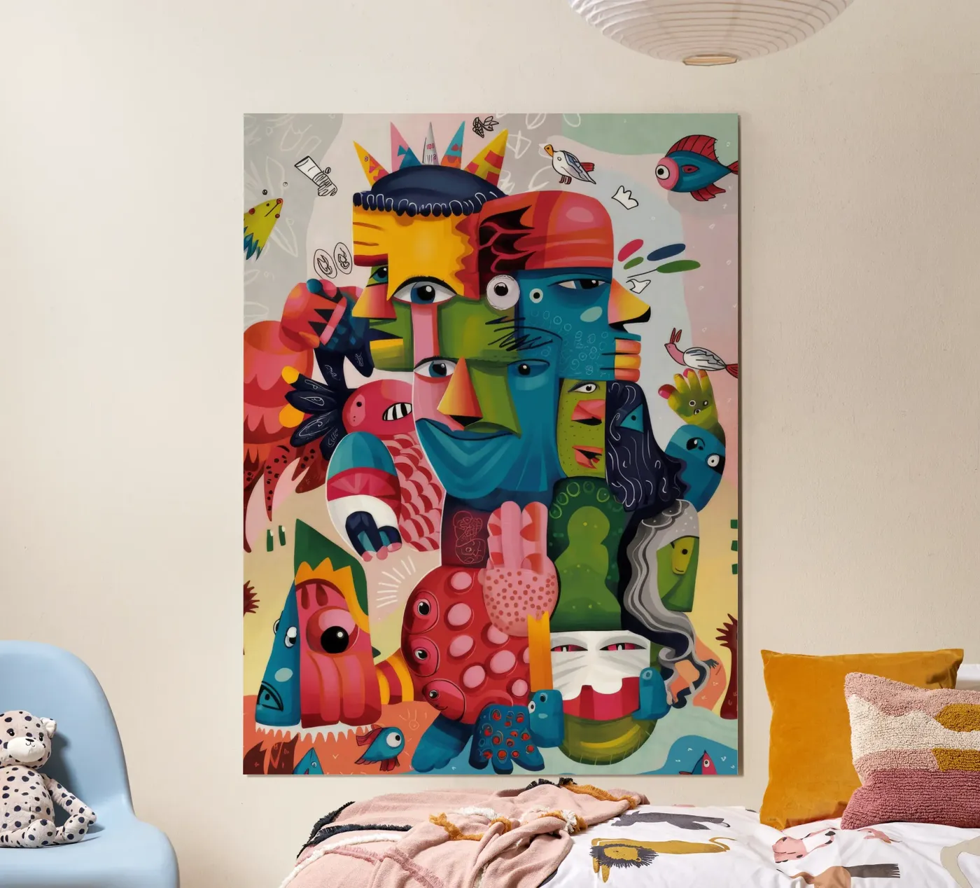 Surreal Faces Harmony poster by Monarco Virtuoso