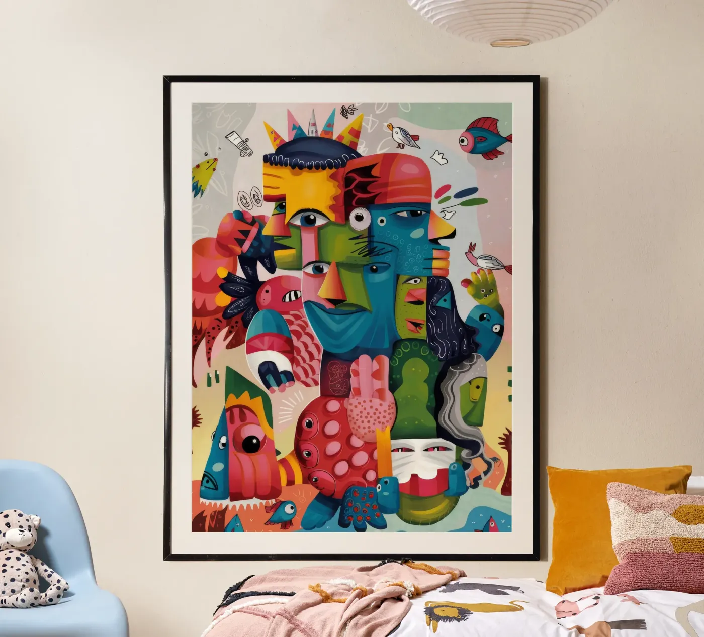 Surreal Faces Harmony poster by Monarco Virtuoso