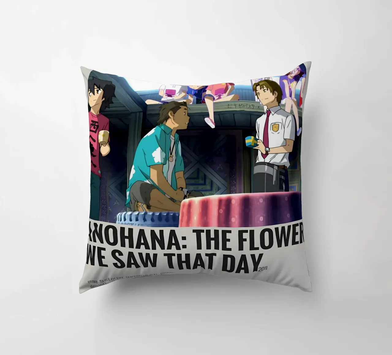 ANOHANA THE FLOWER WE SAW THAT DAY 2011 cuscino da Totoya
