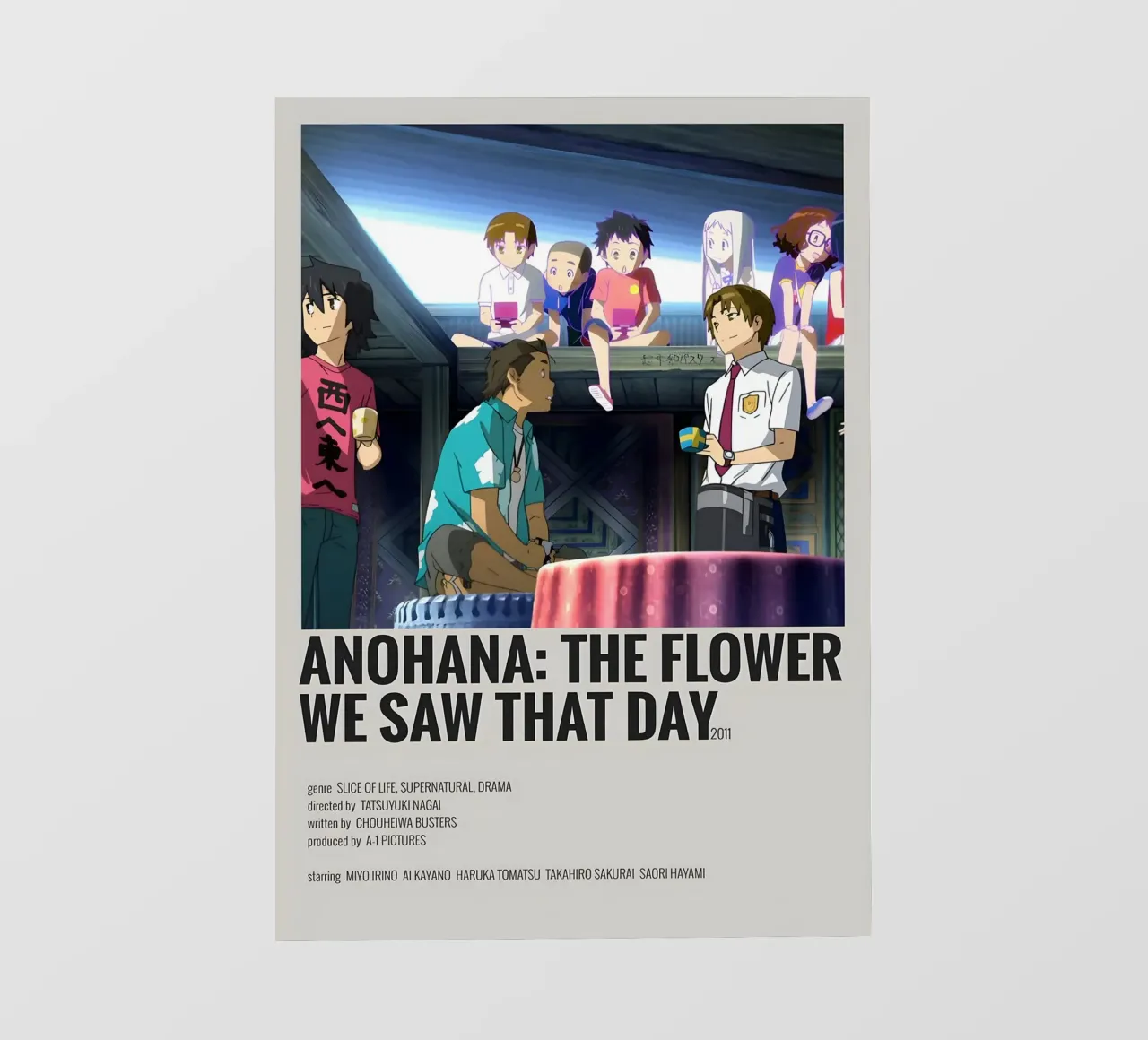 ANOHANA THE FLOWER WE SAW THAT DAY 2011 telo in pvc da Totoya
