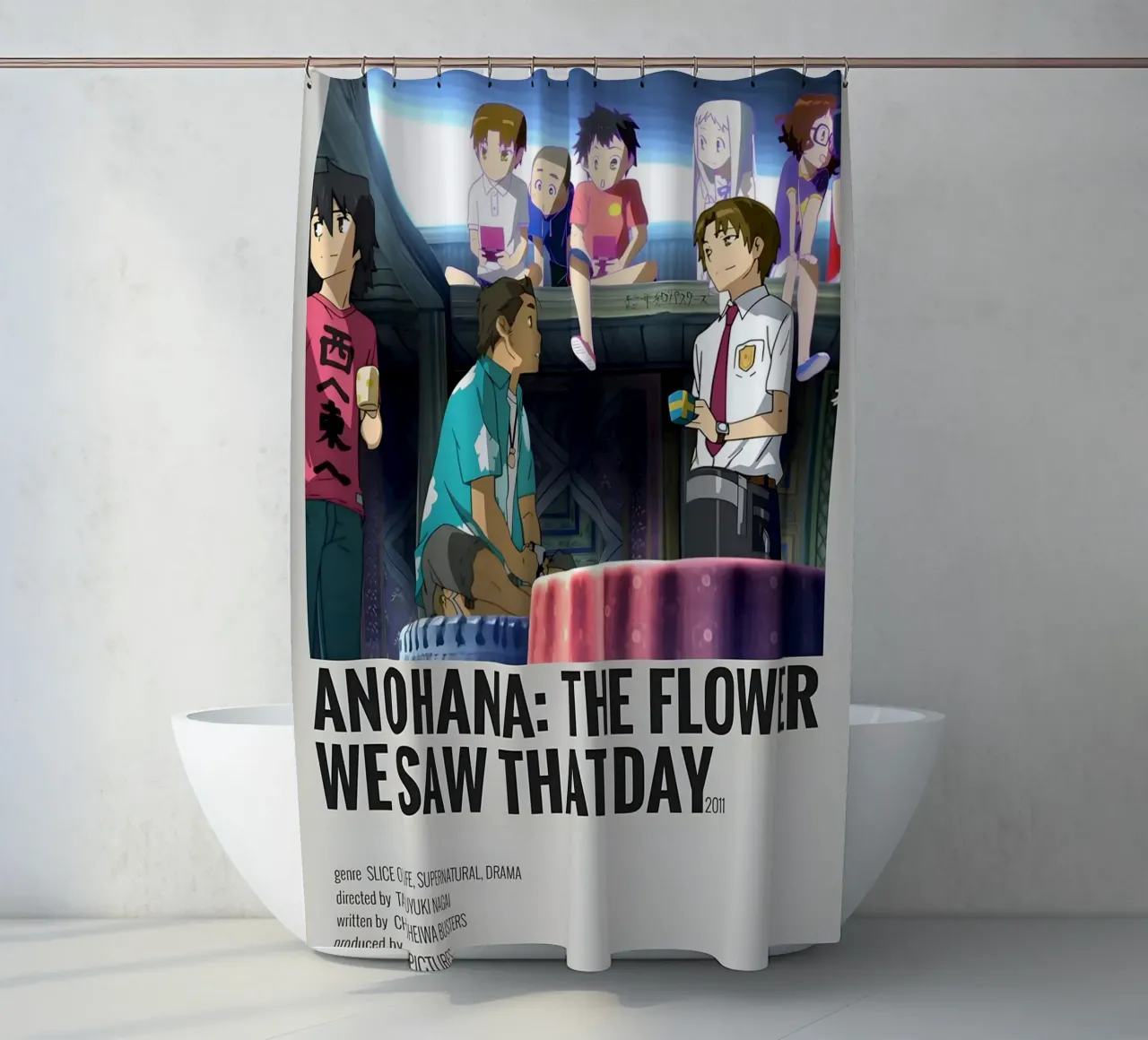 ANOHANA THE FLOWER WE SAW THAT DAY 2011 tenda da doccia da Totoya