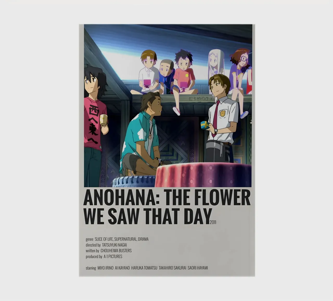 ANOHANA THE FLOWER WE SAW THAT DAY 2011 notebook by Totoya