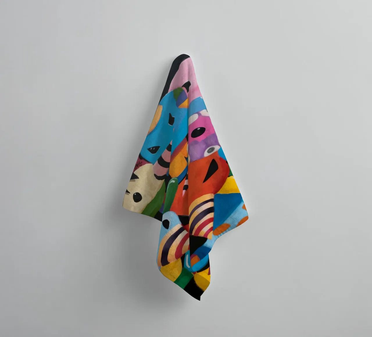 Playful Creatures Parade towel by Monarco Virtuoso