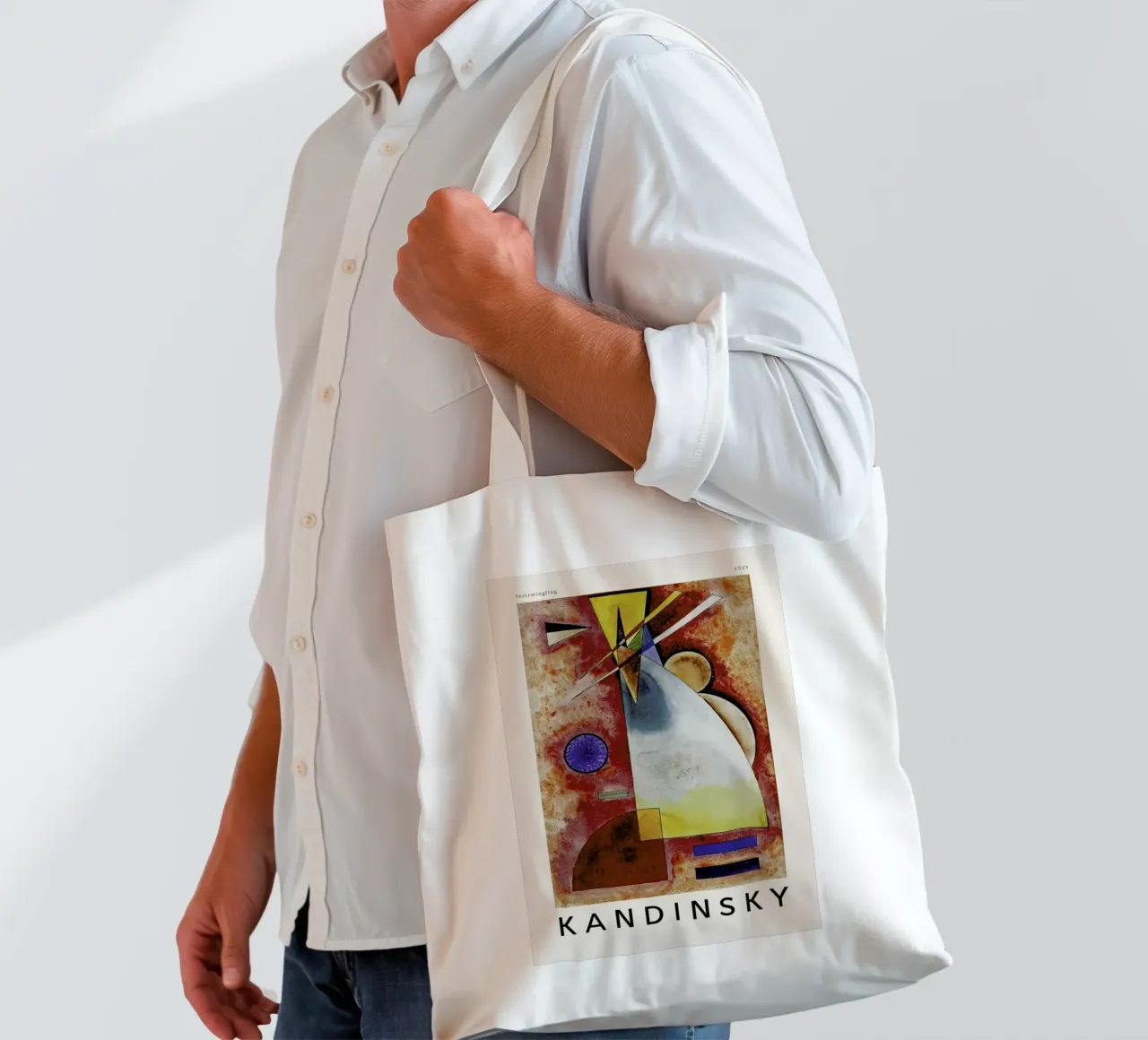Kandinsky - Intermingling borsa in juta da ARTOTHEK