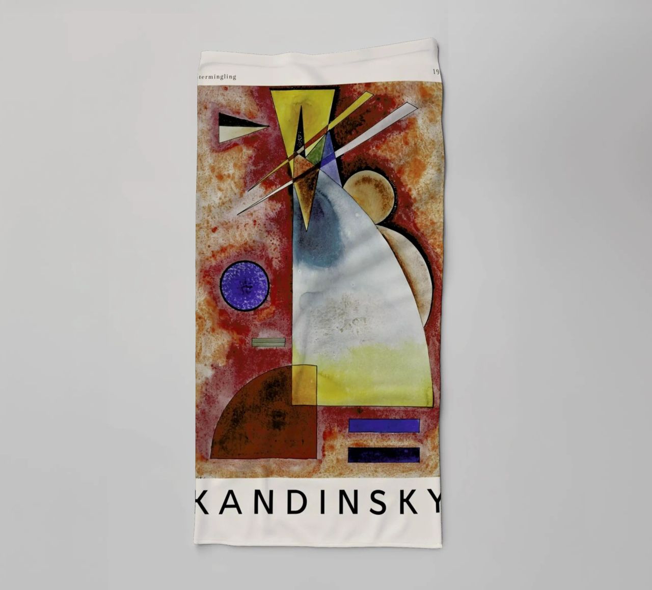Kandinsky - Intermingling badhanddoek van ARTOTHEK