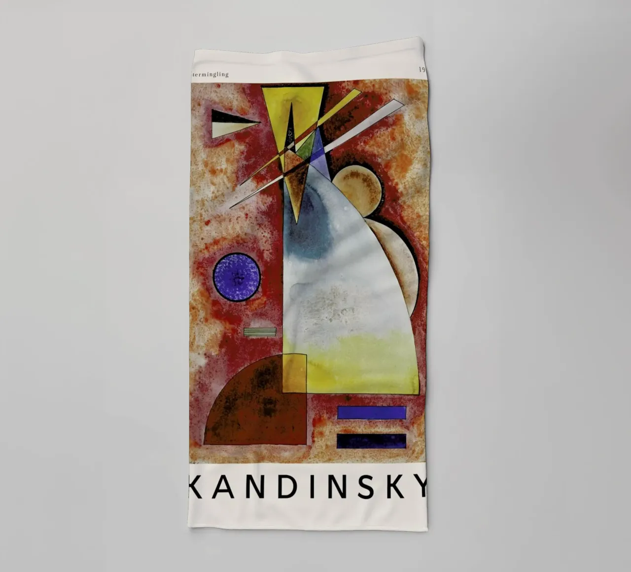 Kandinsky - Intermingling Handtuch von ARTOTHEK