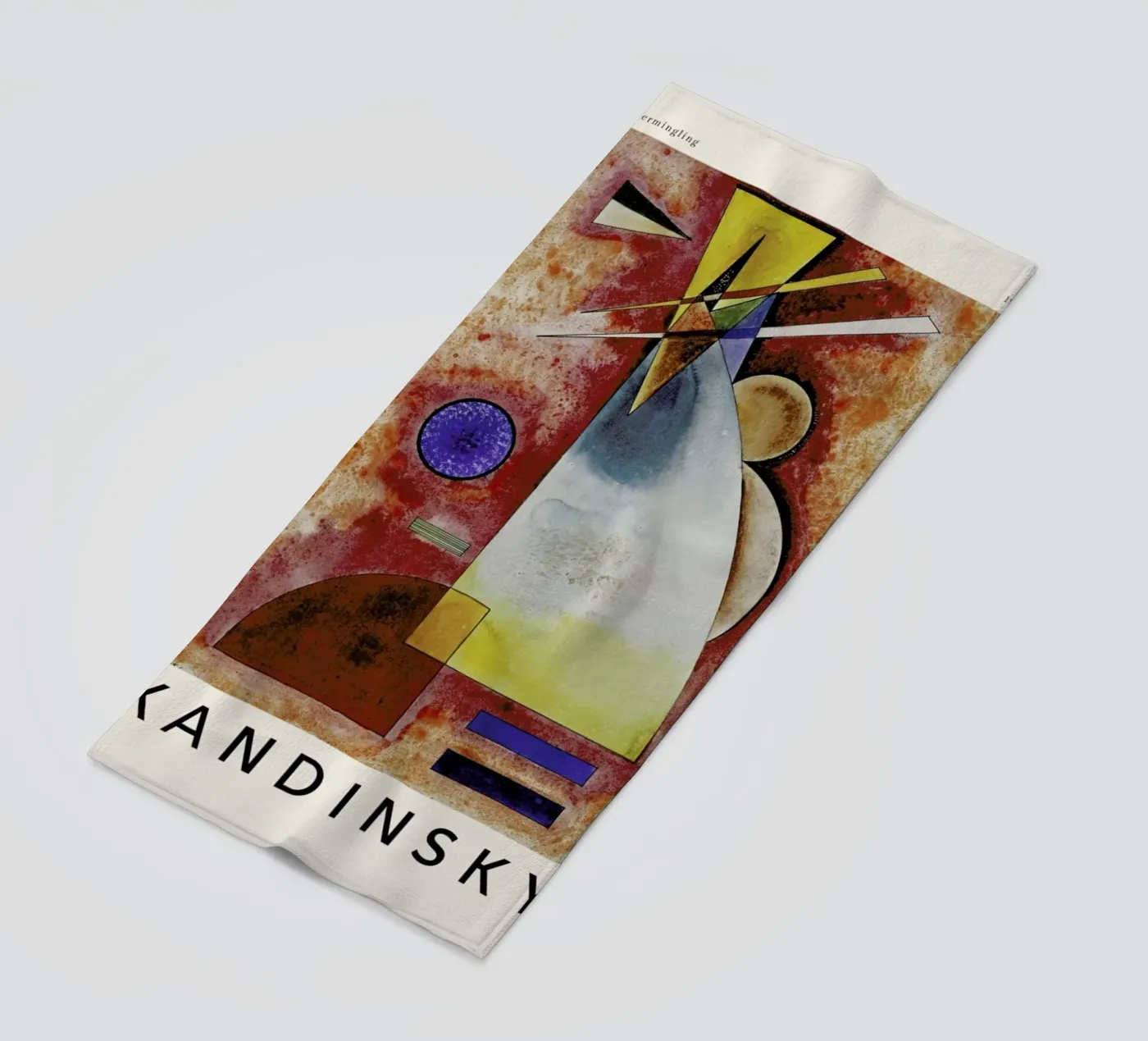 Kandinsky - Intermingling strandhanddoek van ARTOTHEK