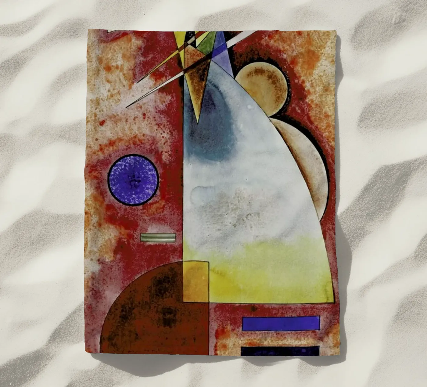 Kandinsky - Intermingling strandhanddoek van ARTOTHEK