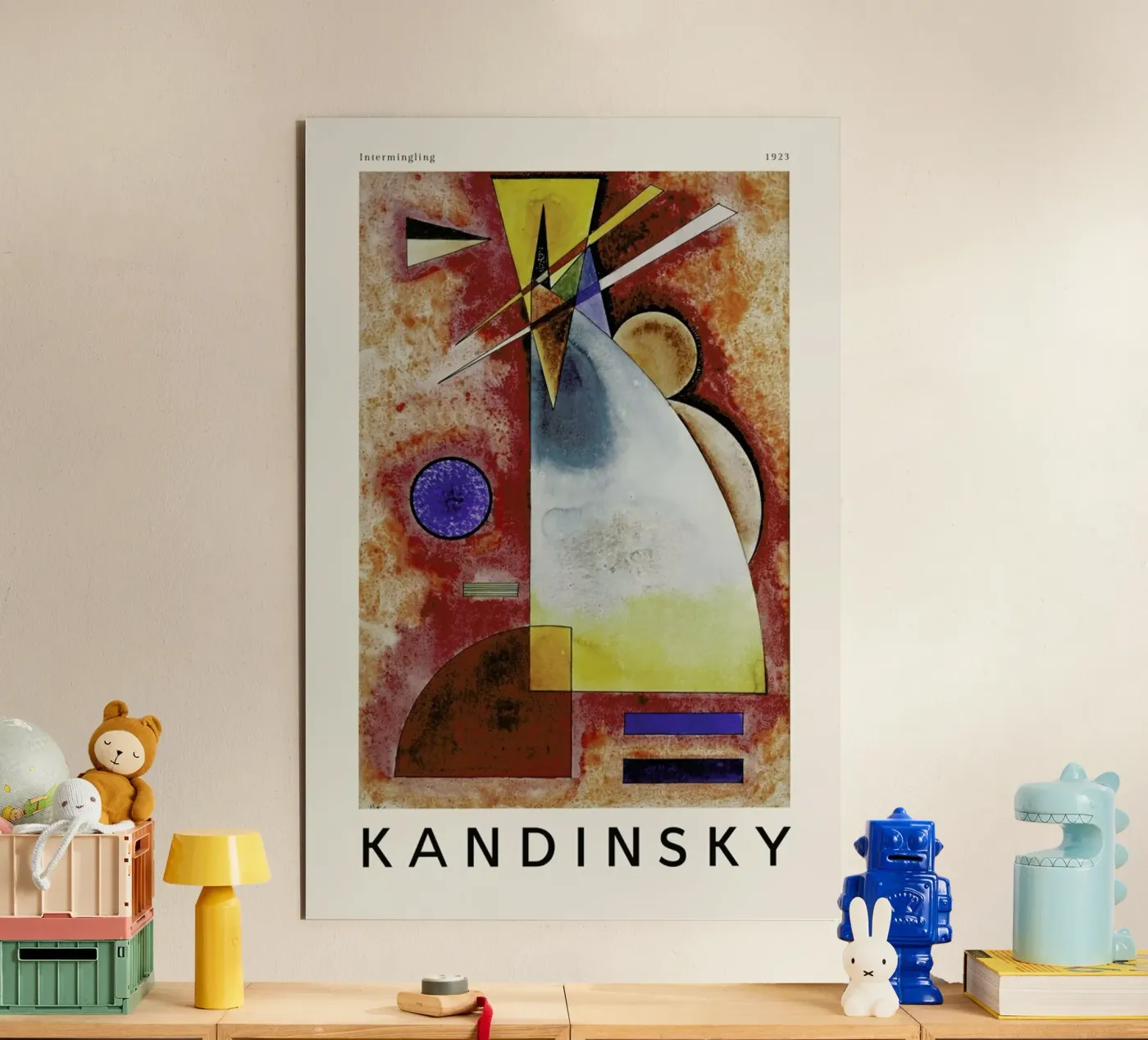 Kandinsky - Intermingling forex plate by ARTOTHEK