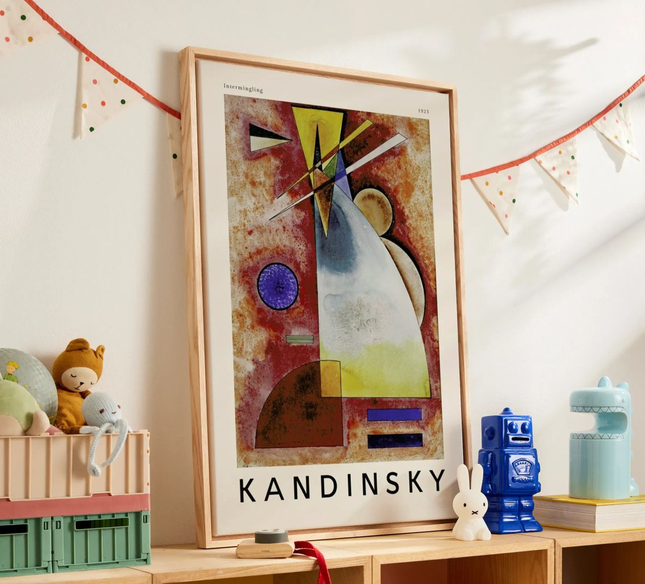 Kandinsky - Intermingling canvas van ARTOTHEK