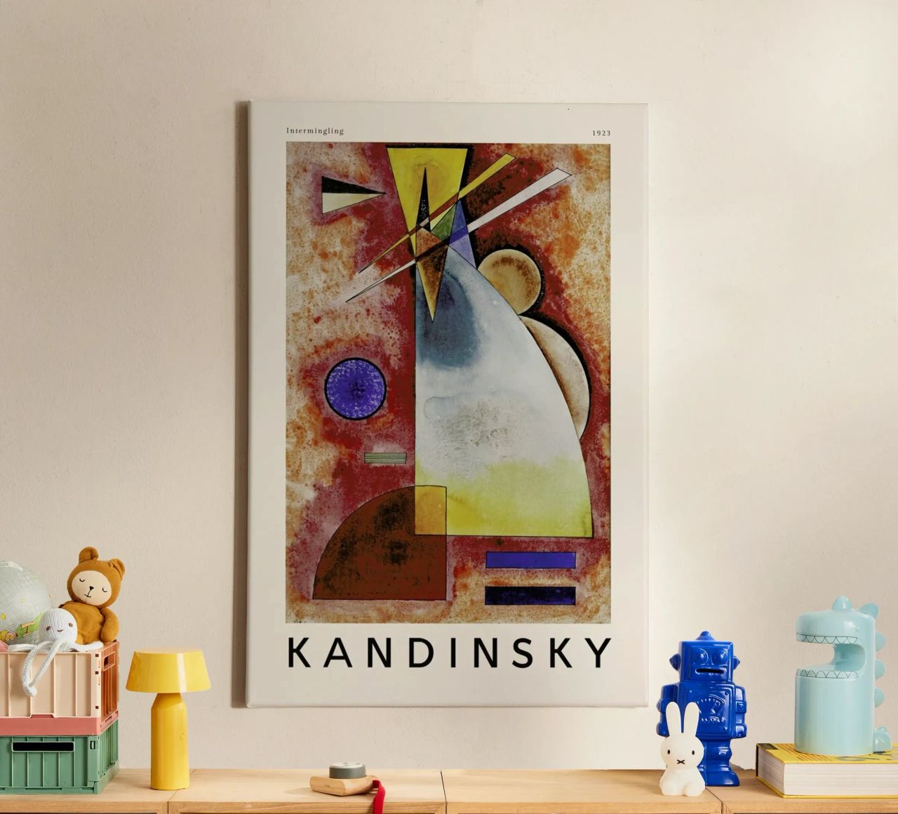 Kandinsky - Intermingling canvas van ARTOTHEK