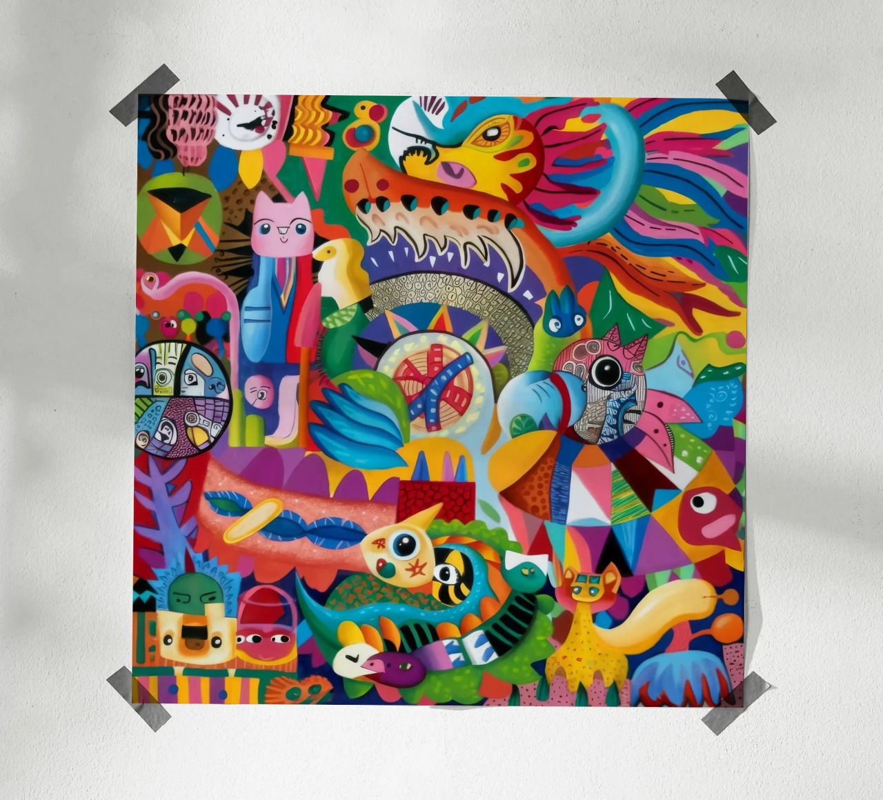 Mythical Creatures Fiesta poster by Monarco Virtuoso