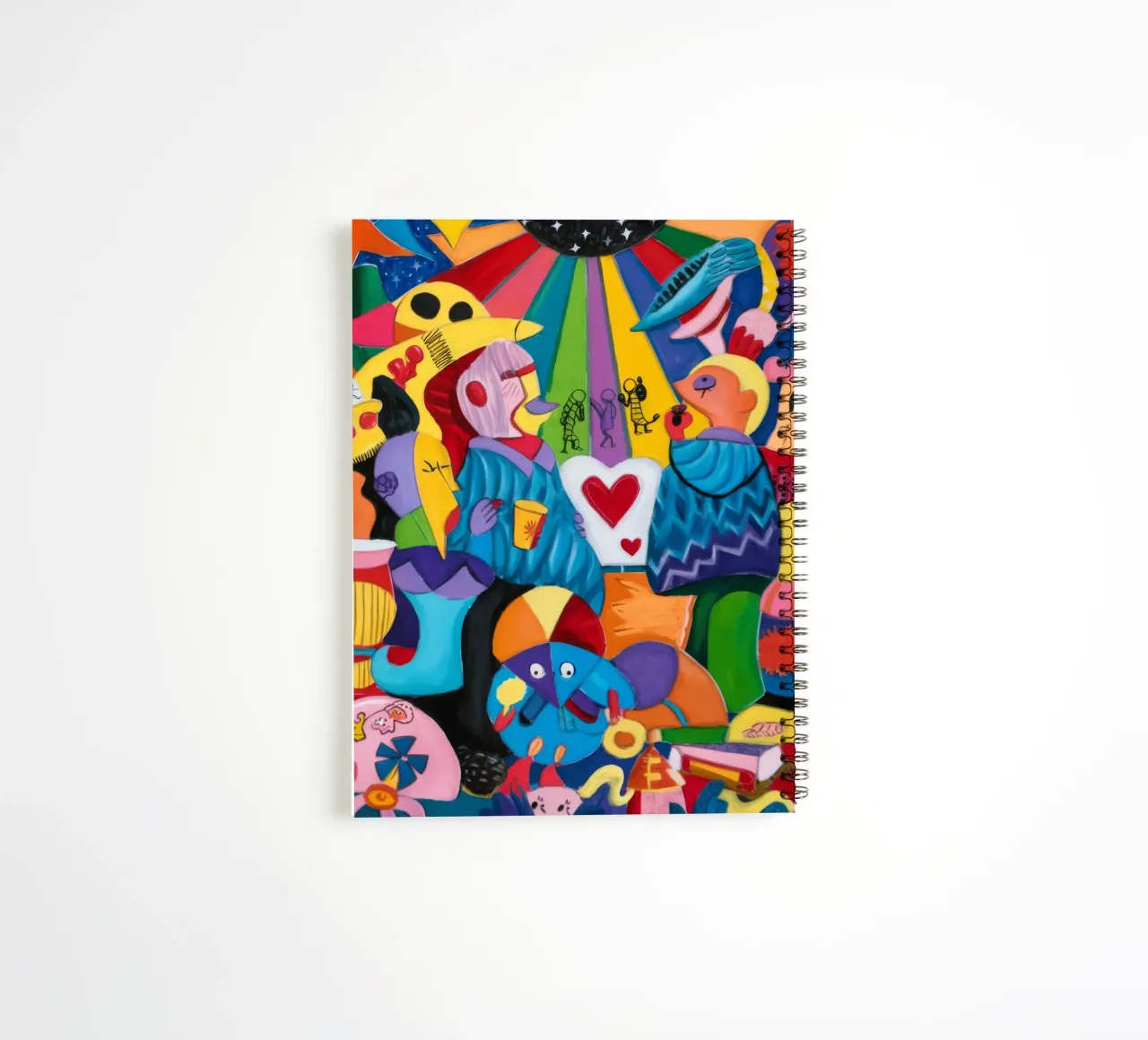 Colorful Celebration spiral notebook by Monarco Virtuoso