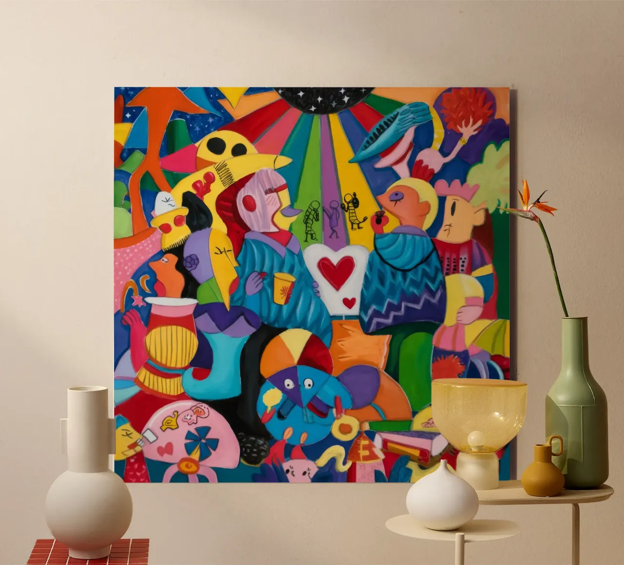 Colorful Celebration alu-dibond by Monarco Virtuoso