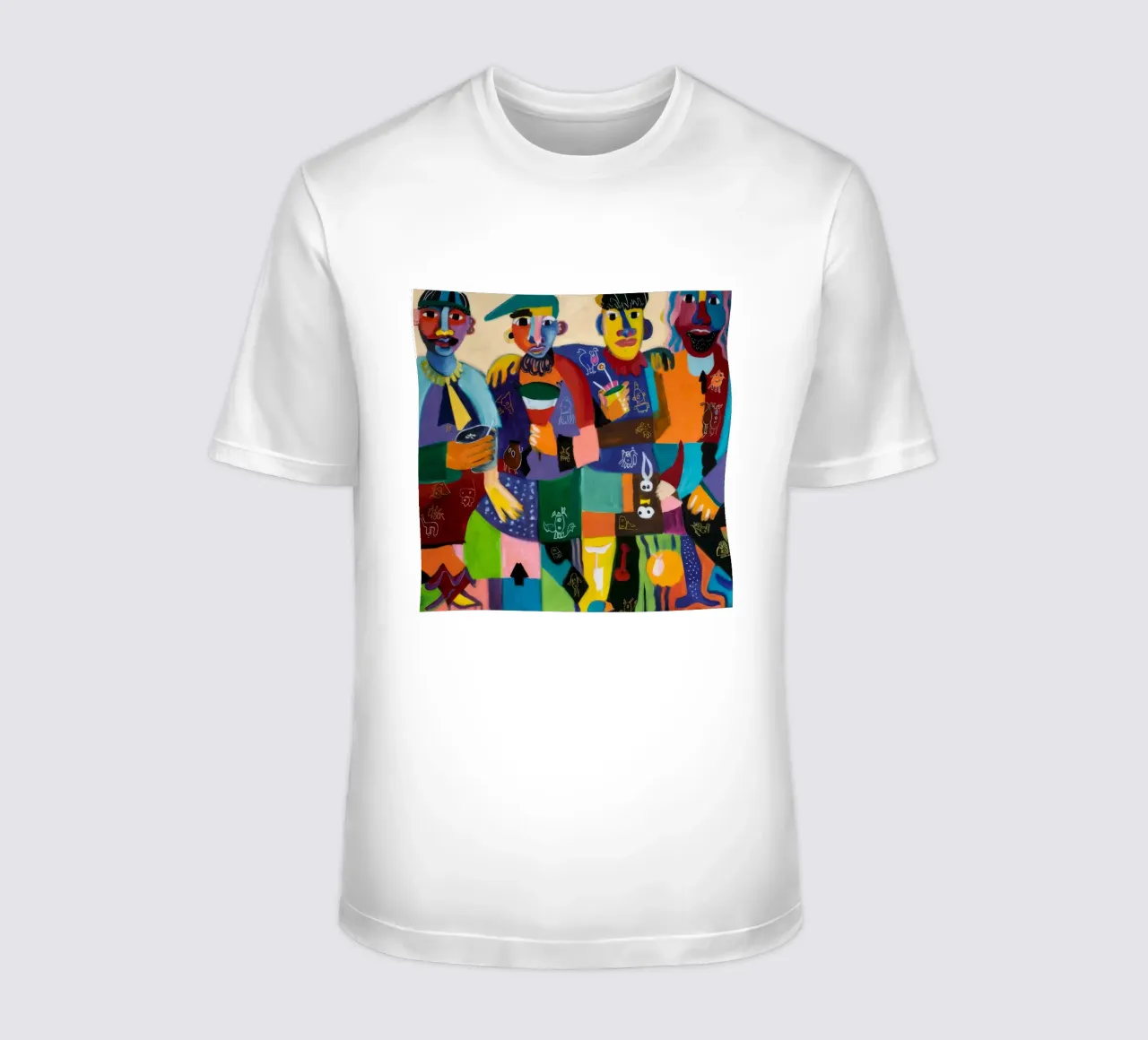 Forme umane astratte t-shirt da Monarco Virtuoso