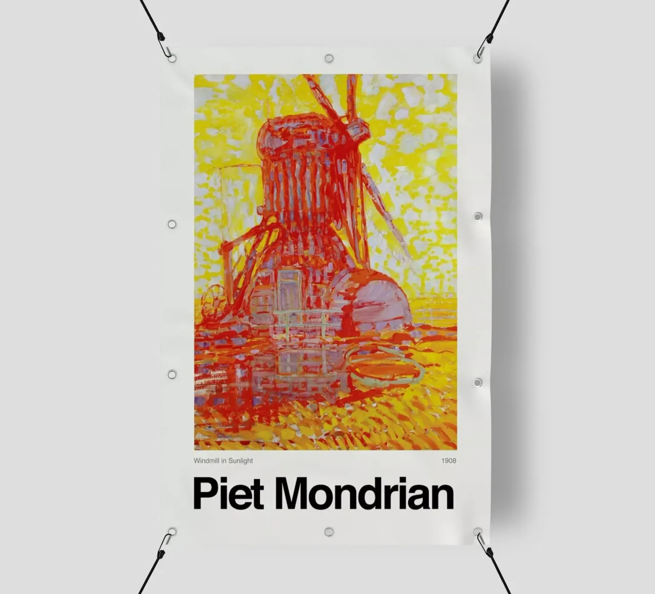 Mondrian - Windmill in Sunlight telo in pvc da ARTOTHEK