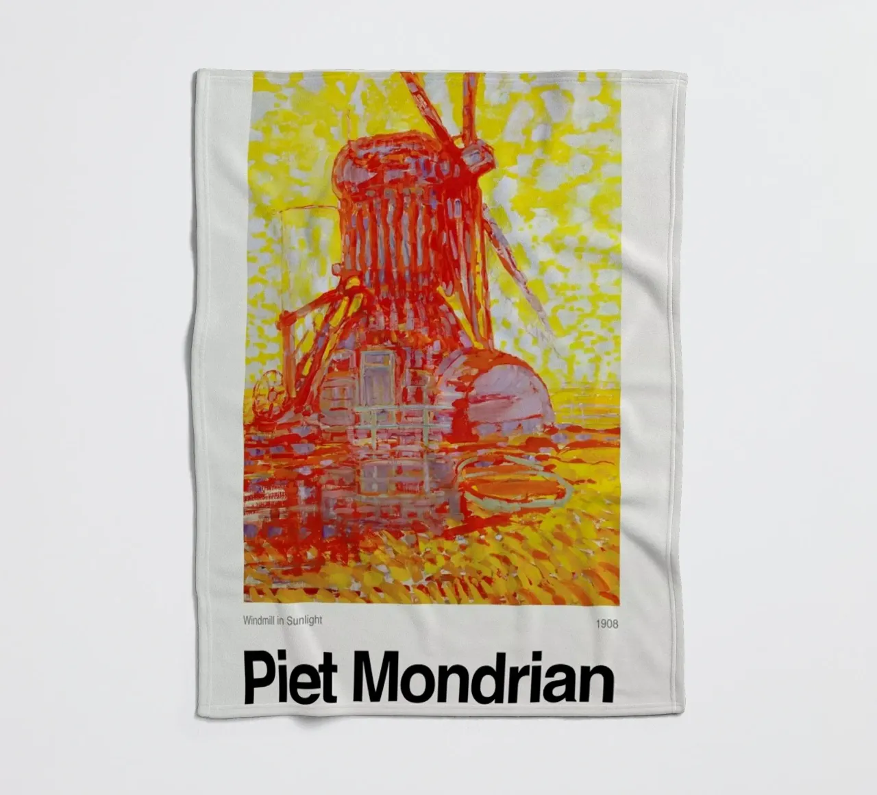 Mondrian - Windmill in Sunlight coperta in pile da ARTOTHEK