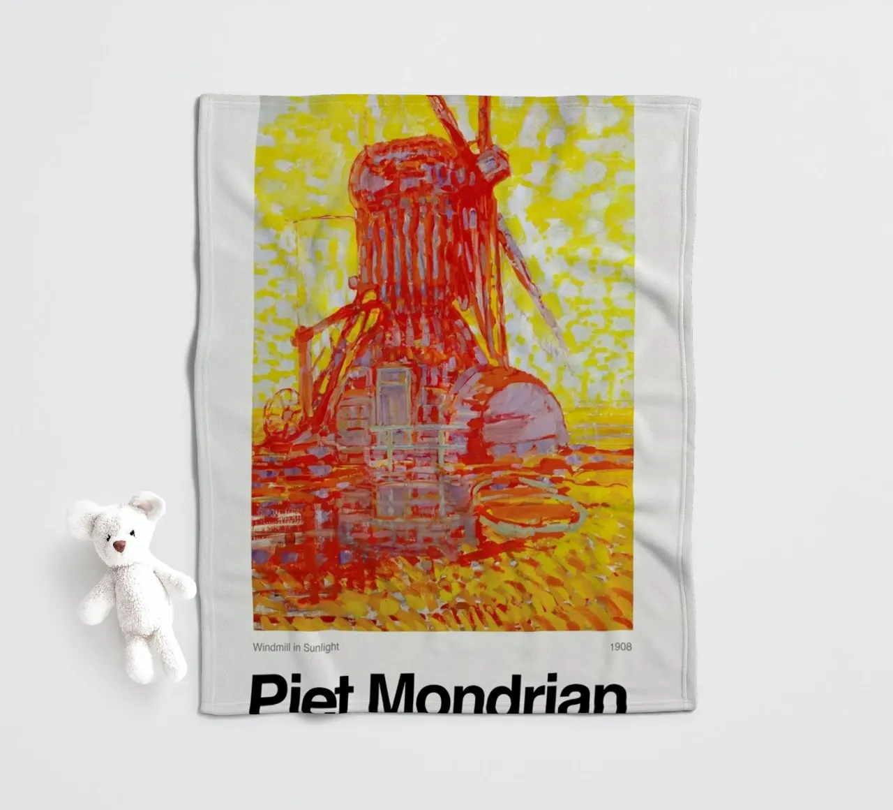 Mondrian - Windmill in Sunlight coperta in pile da ARTOTHEK