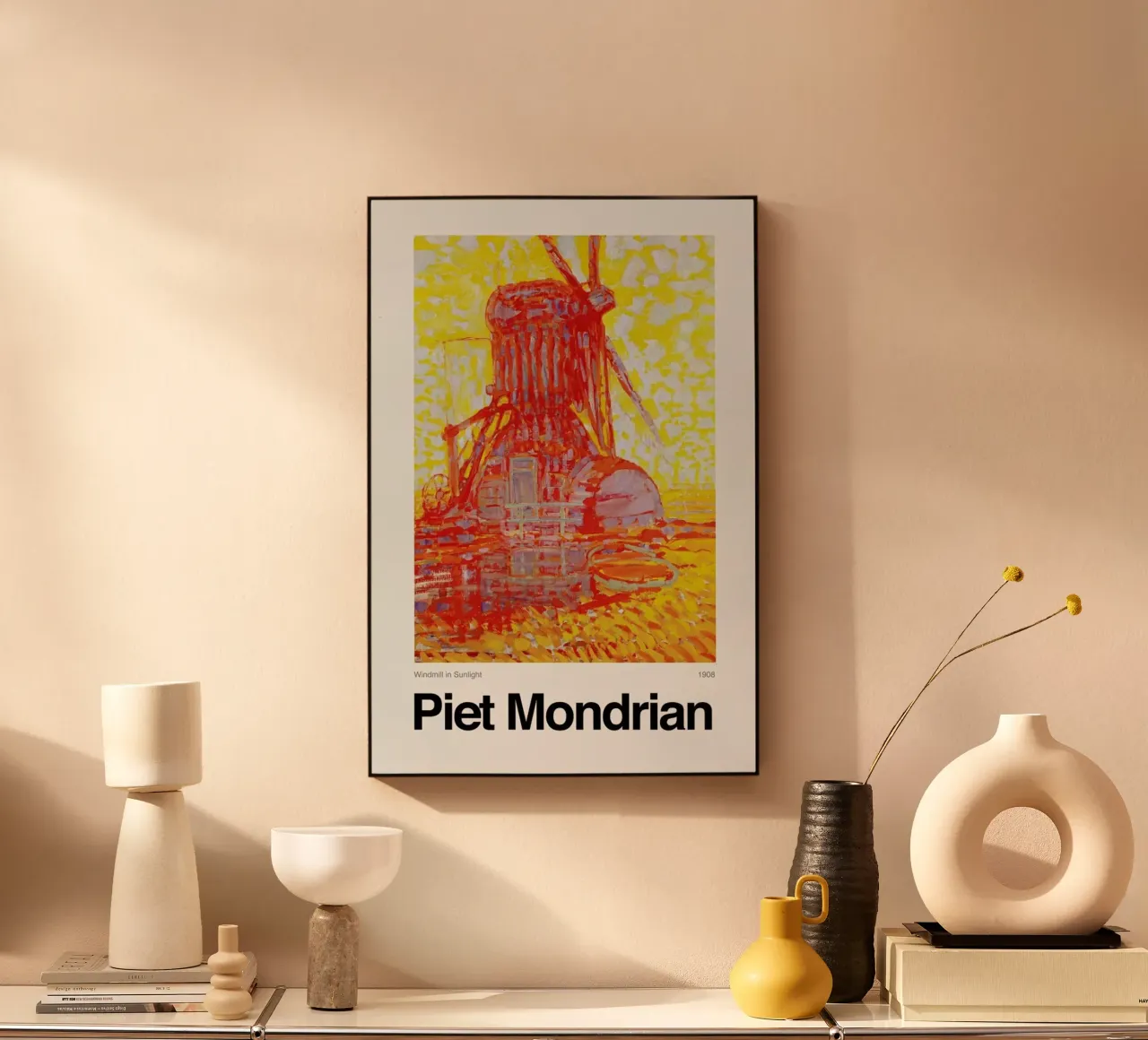 Mondrian - Windmill in Sunlight alluminio dibond da ARTOTHEK