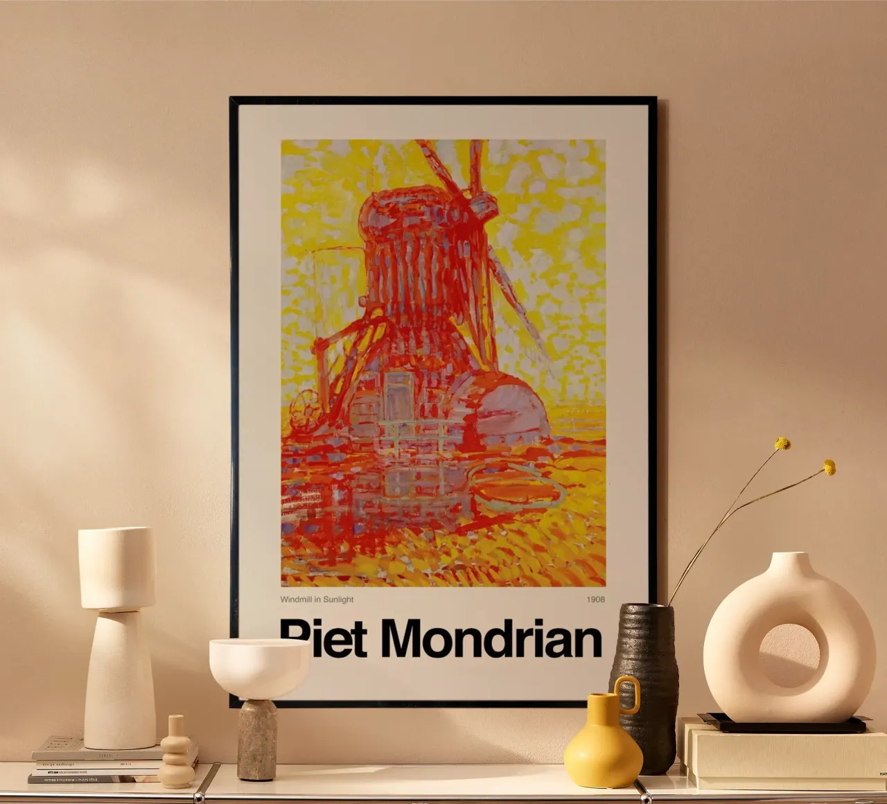 Mondrian - Windmill in Sunlight poster da ARTOTHEK