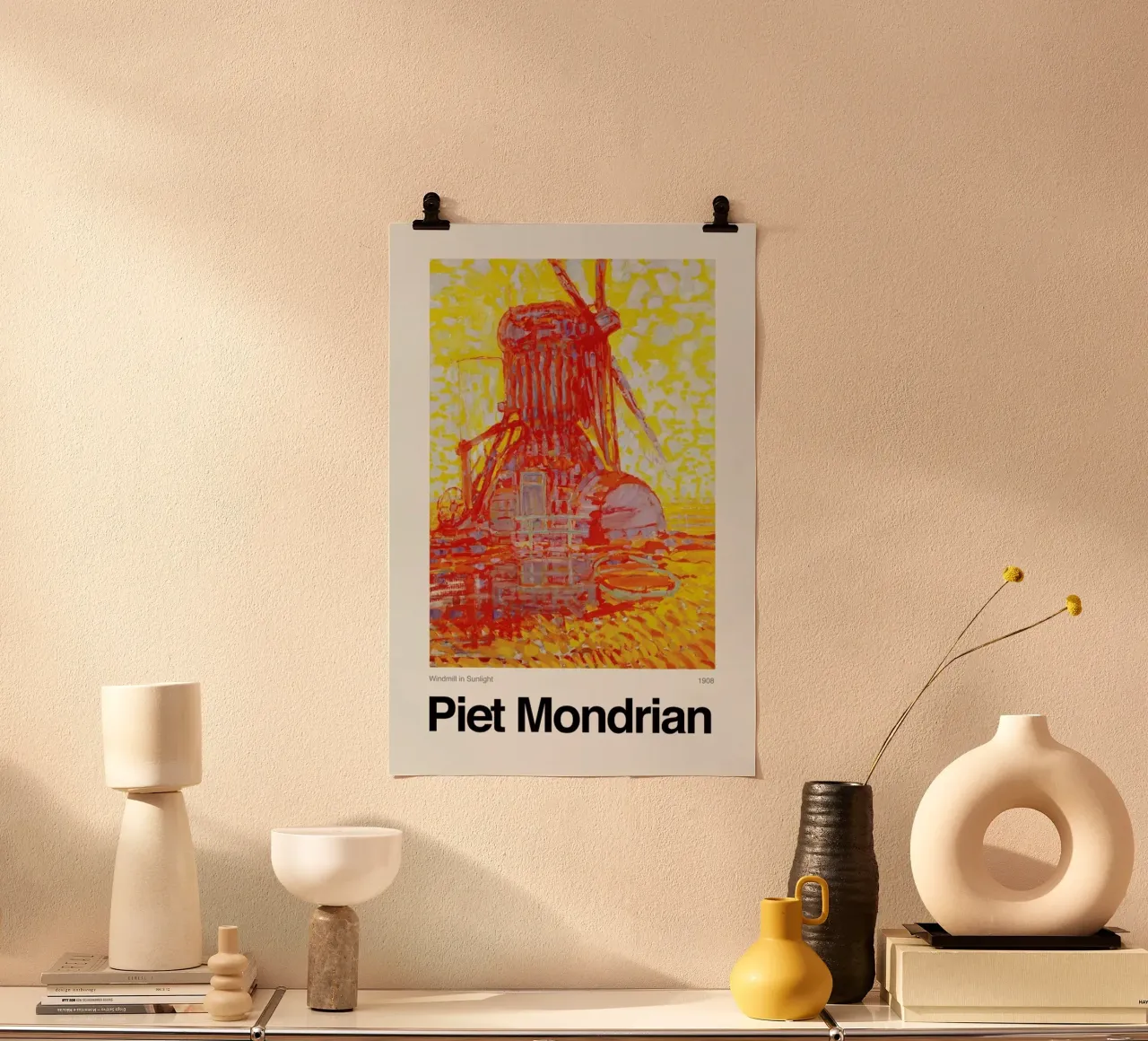 Mondrian - Windmill in Sunlight poster da ARTOTHEK