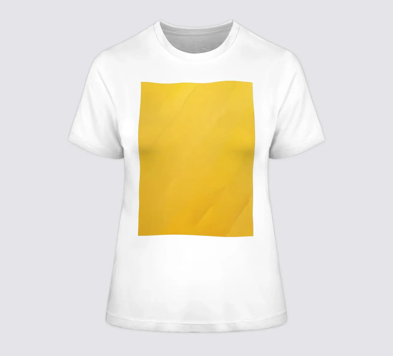 Bright yellow abstract background design women's fitted t-shirt by DesignDoodle