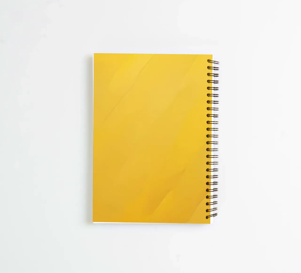 Bright yellow abstract background design spiral notebook by DesignDoodle