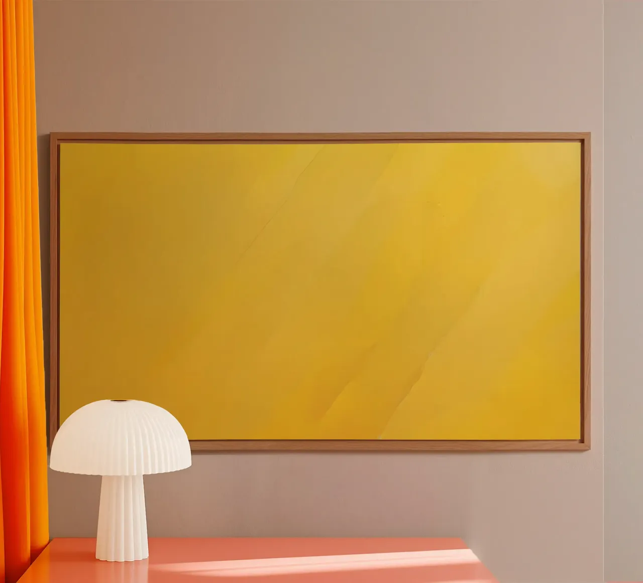 Fond abstrait jaune vif alu dibond de DesignDoodle