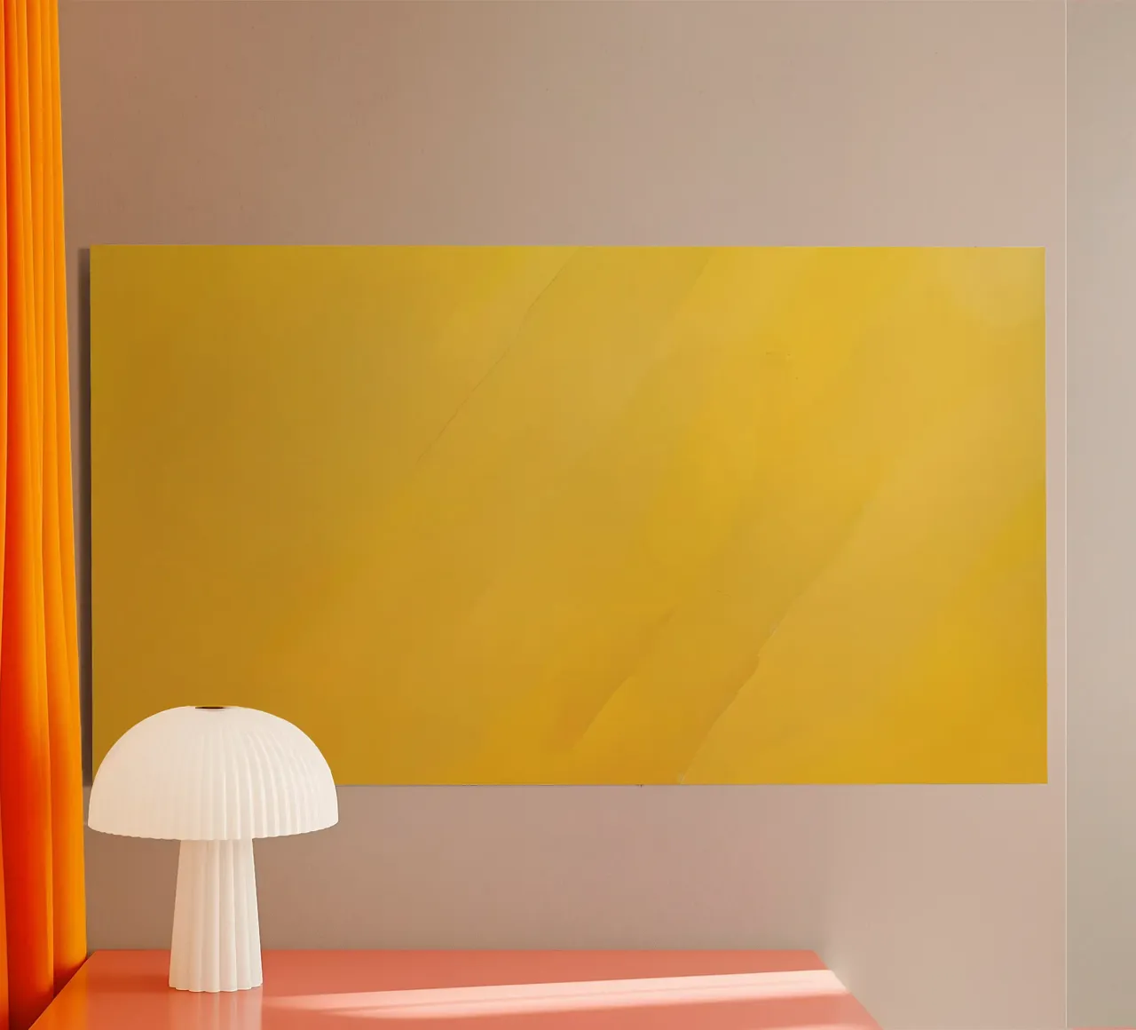 Fond abstrait jaune vif alu dibond de DesignDoodle
