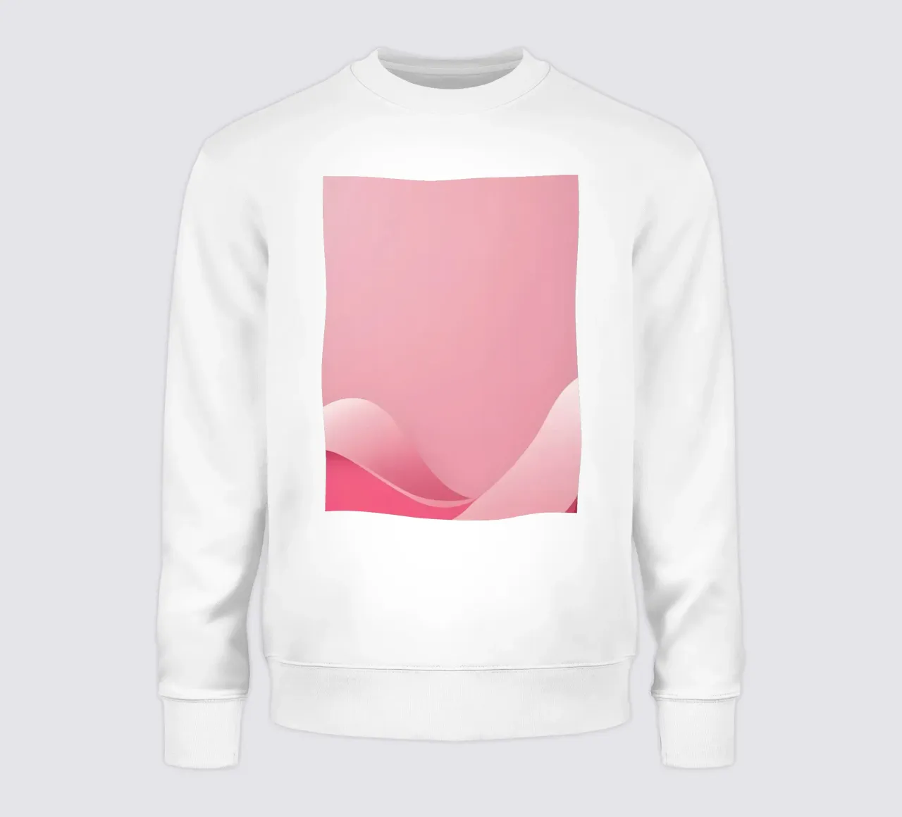 morbide onde rosa che creano un effetto delicato e fluente. felpa da DesignDoodle