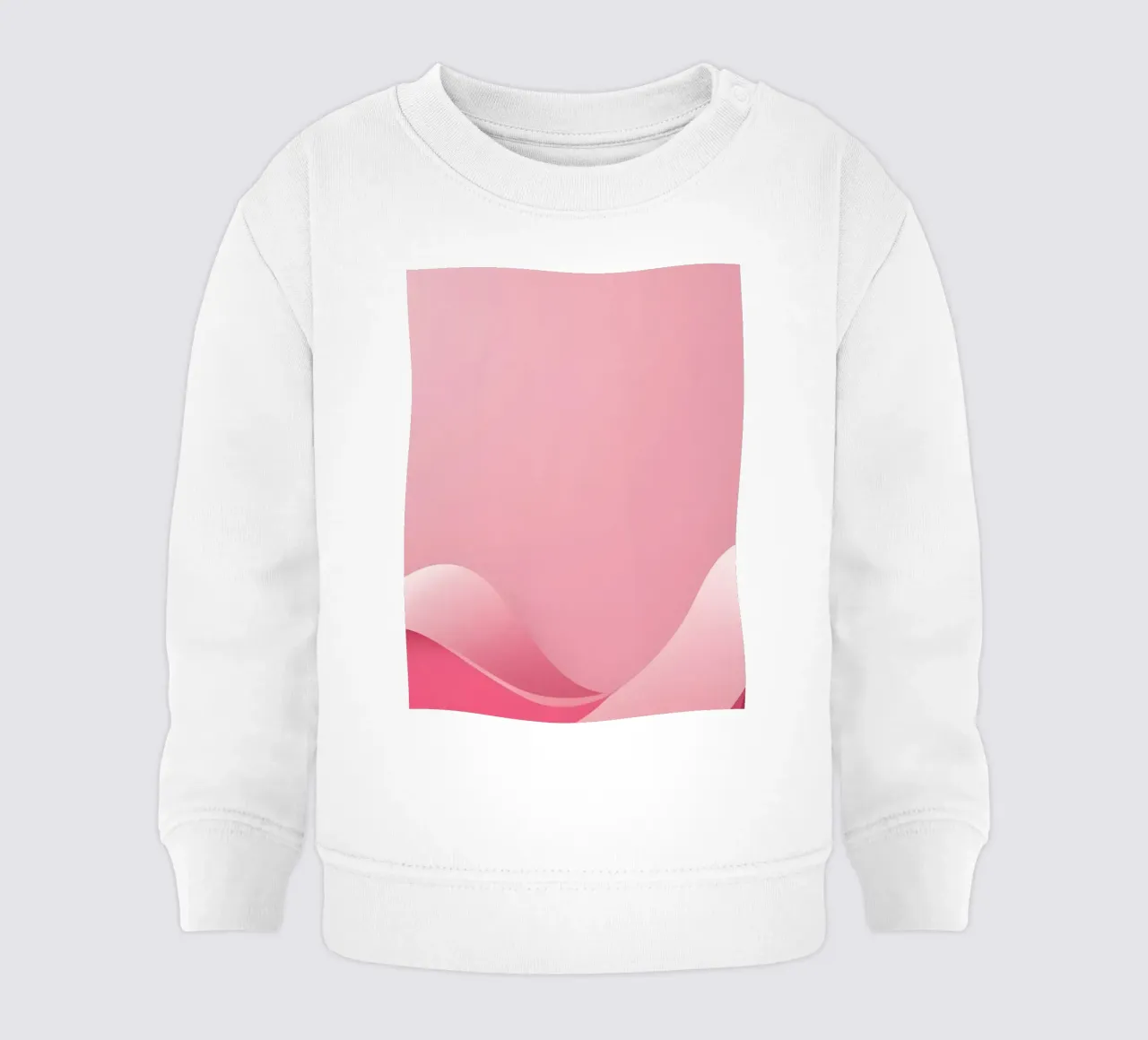 soft pink waves that create a gentle, flowing effect. baby sweatshirt by DesignDoodle