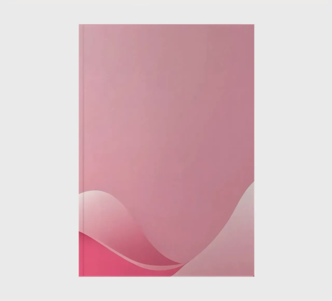 soft pink waves that create a gentle, flowing effect. notebook by DesignDoodle