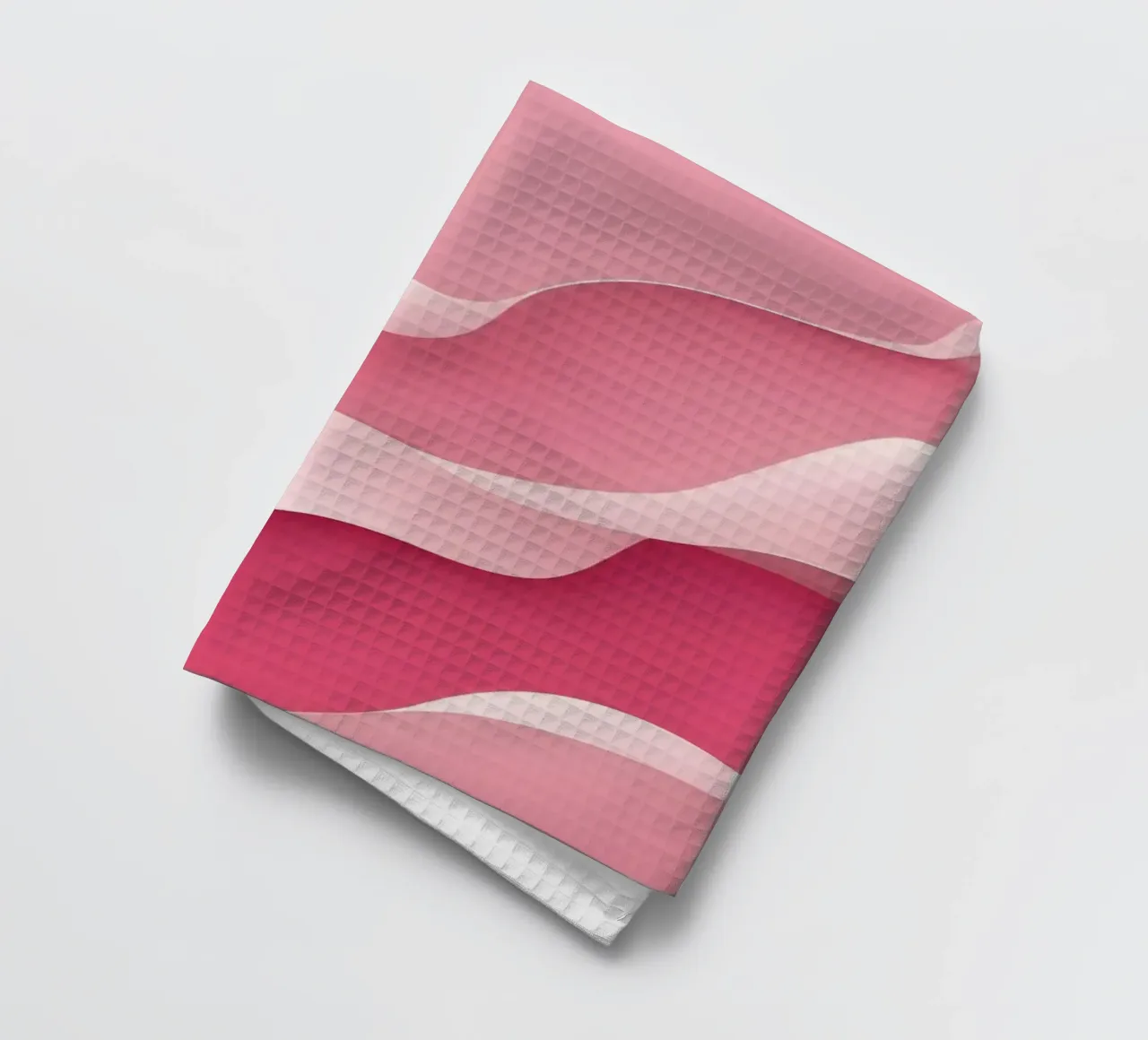 morbide onde rosa che creano un effetto delicato e fluente. canovaccio da cucina da DesignDoodle