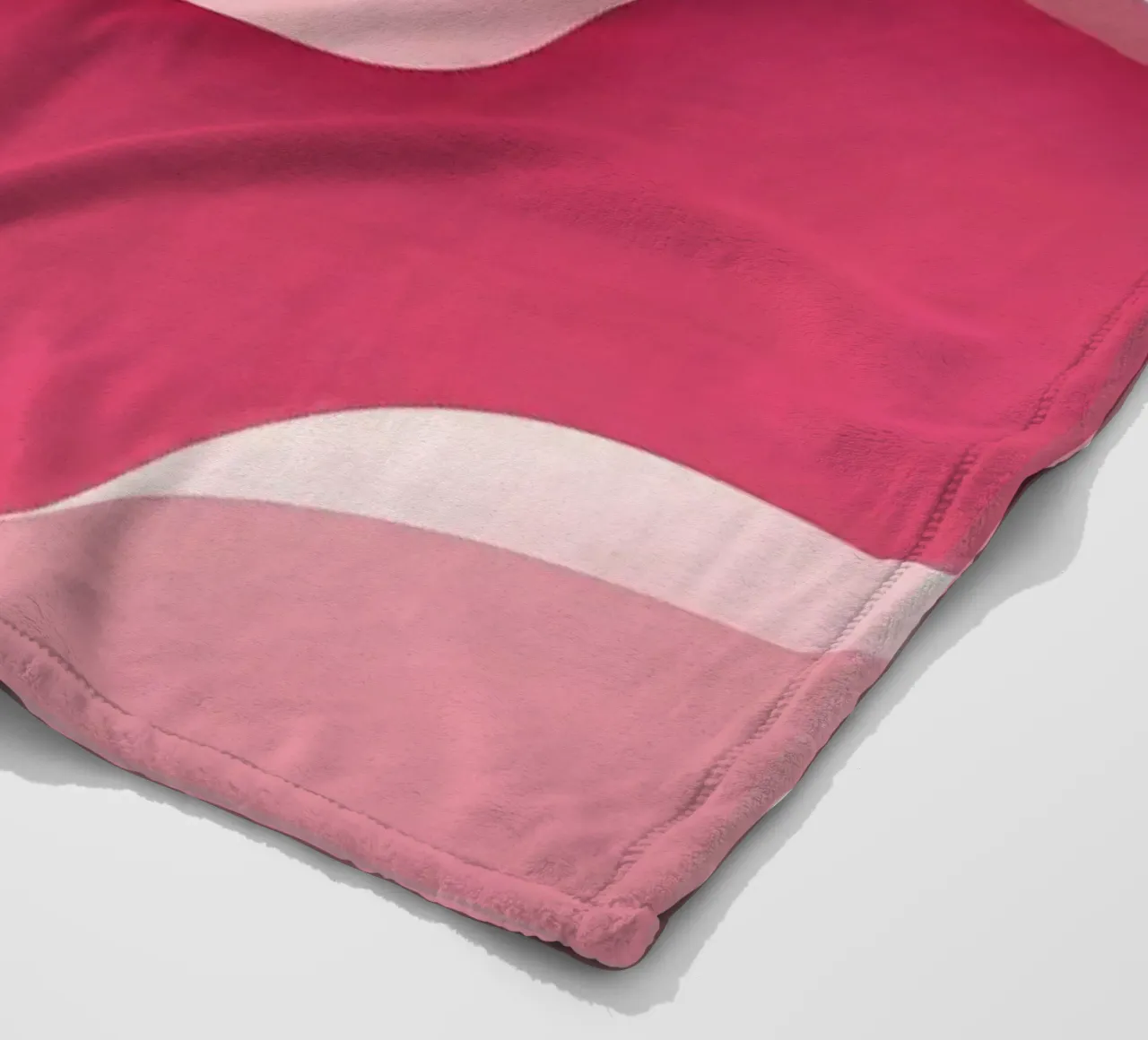 morbide onde rosa che creano un effetto delicato e fluente. coperta in pile da DesignDoodle