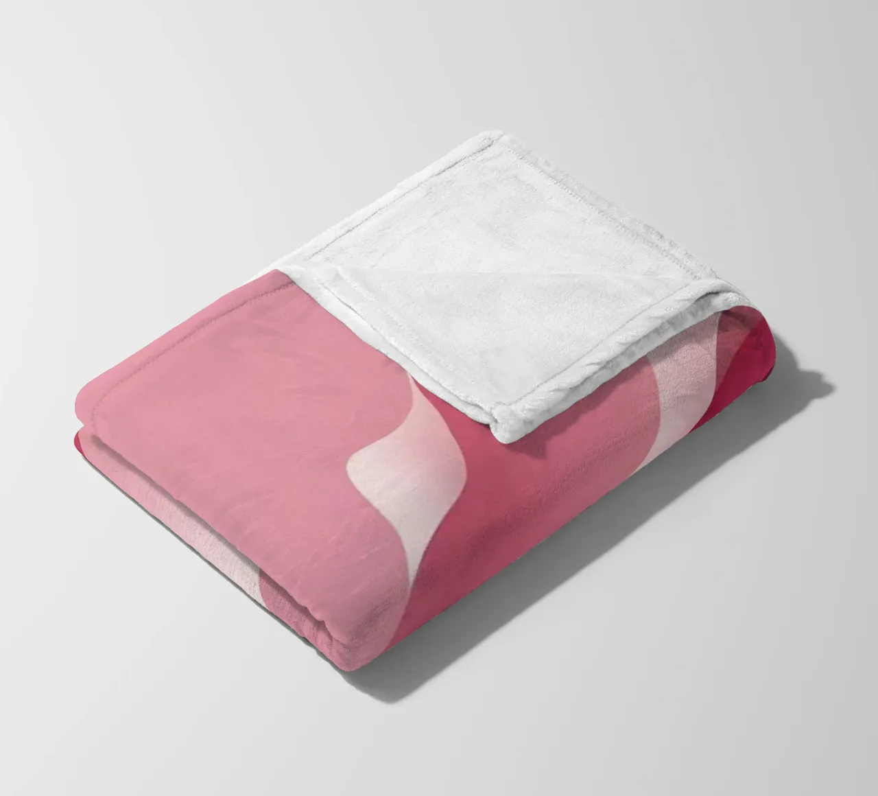 morbide onde rosa che creano un effetto delicato e fluente. coperta in pile da DesignDoodle