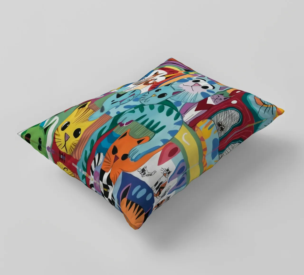 Mythical Cats decorative cushion by Monarco Virtuoso