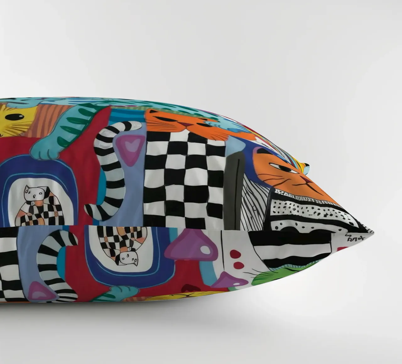 Mythical Cats decorative cushion by Monarco Virtuoso