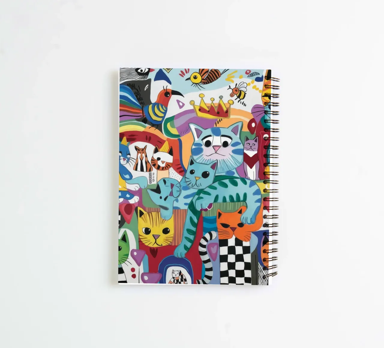 Mythical Cats spiral notebook by Monarco Virtuoso