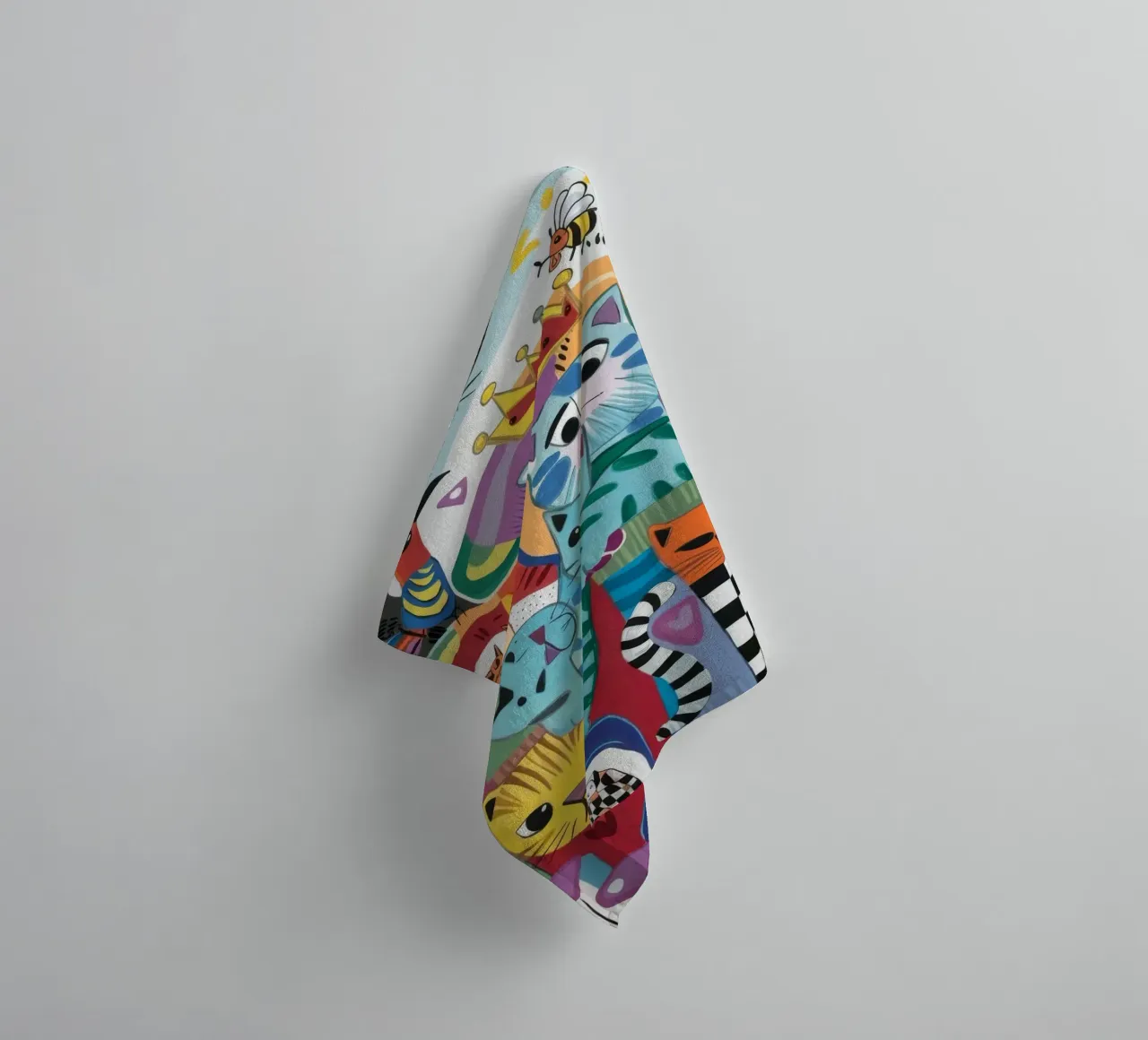 Mythical Cats towel by Monarco Virtuoso