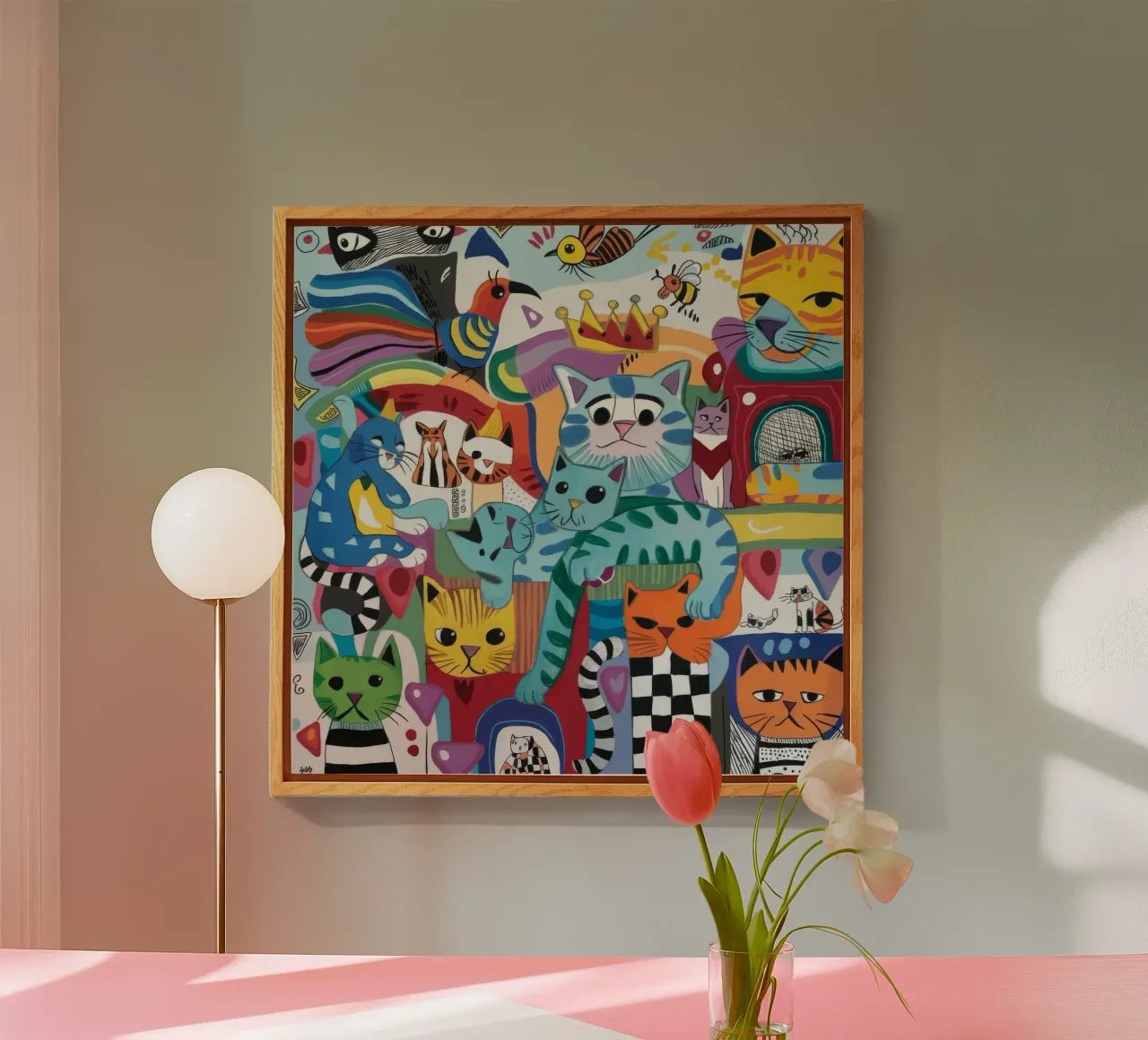 Mythical Cats acrylic glass by Monarco Virtuoso