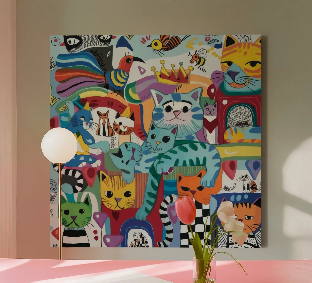 Mythical Cats canvas by Monarco Virtuoso