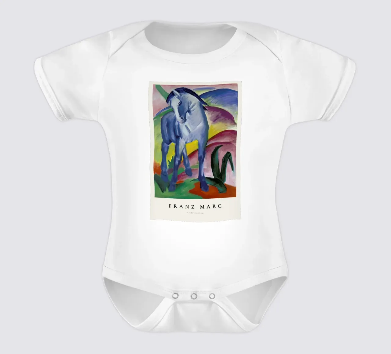 Franz Marc-Blaues Pferd I body neonato maniche corte da ARTOTHEK