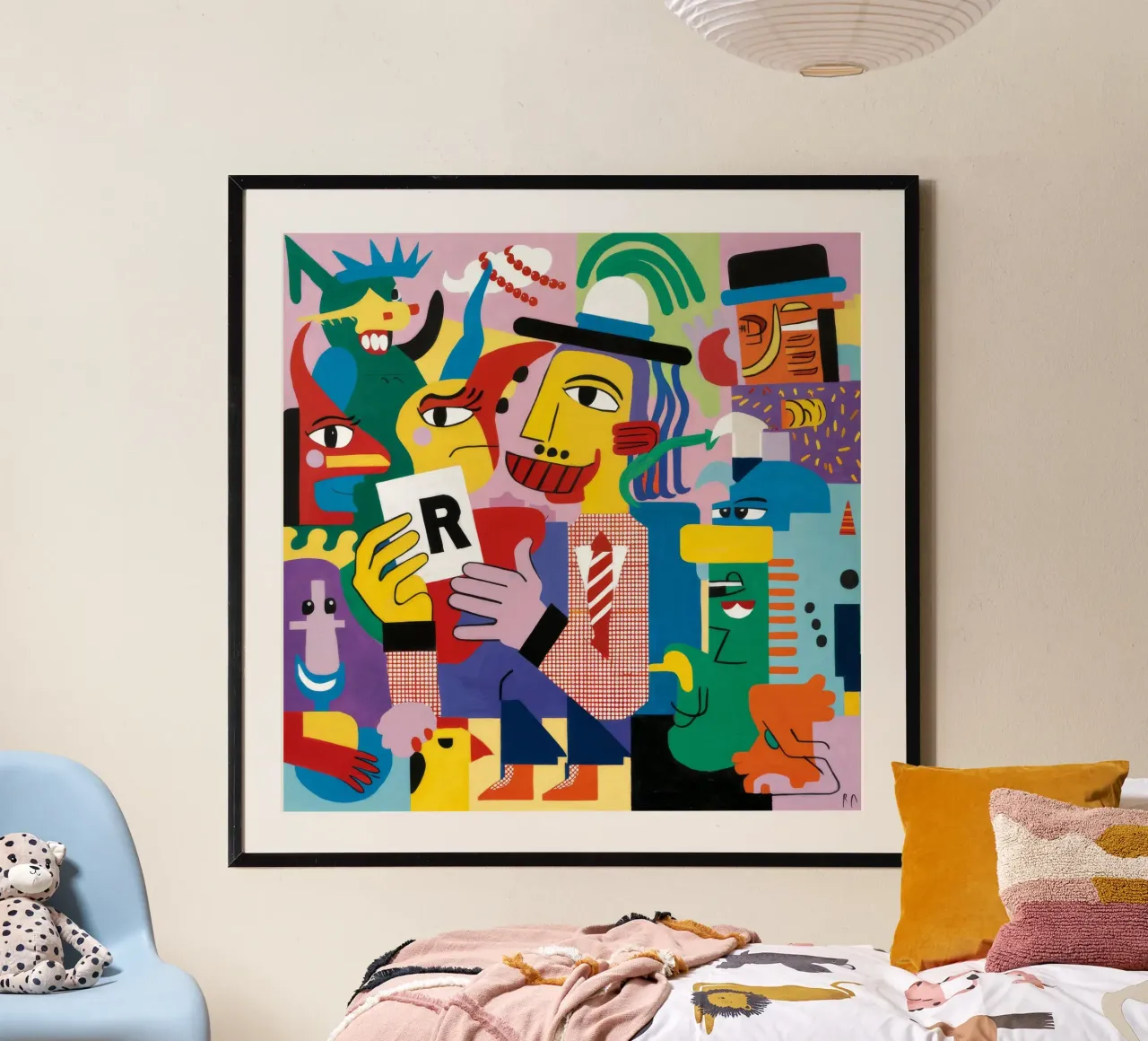 Abstraktes Porträt Poster von Monarco Virtuoso