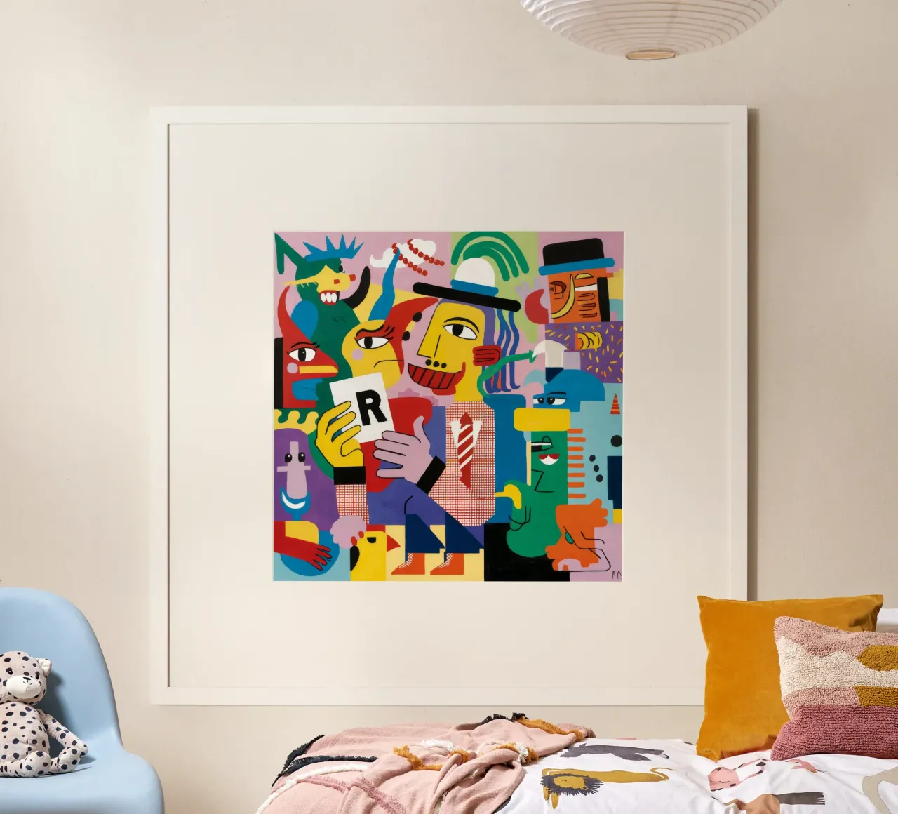 Abstraktes Porträt Poster von Monarco Virtuoso