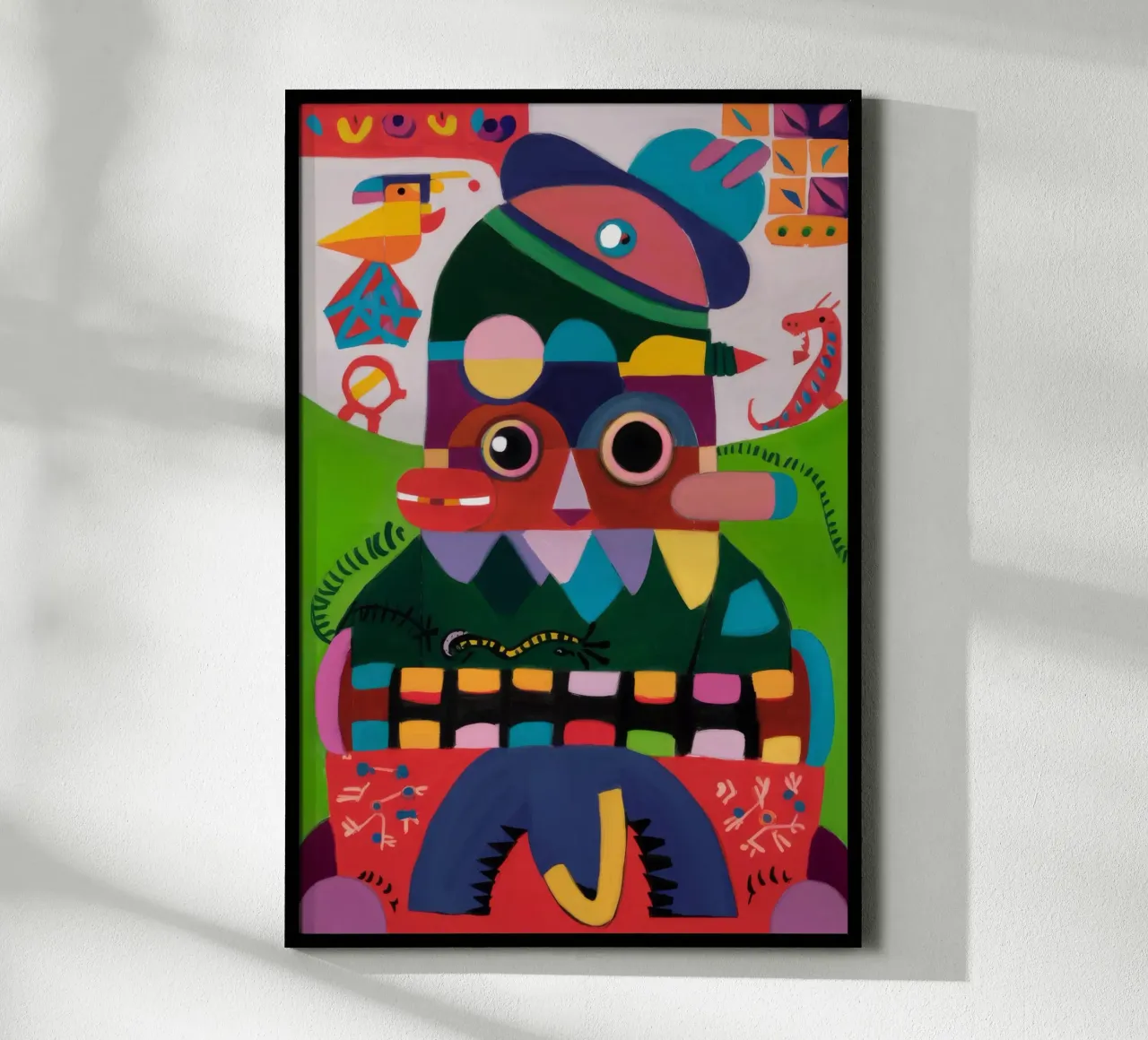 Figure surreali poster con telaio in plastica da Monarco Virtuoso